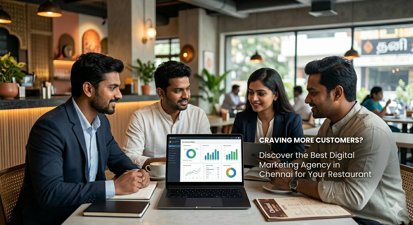 Digital marketing agency in Chennai helping restaurants attract more customers through SEO, social media marketing, and targeted online advertising