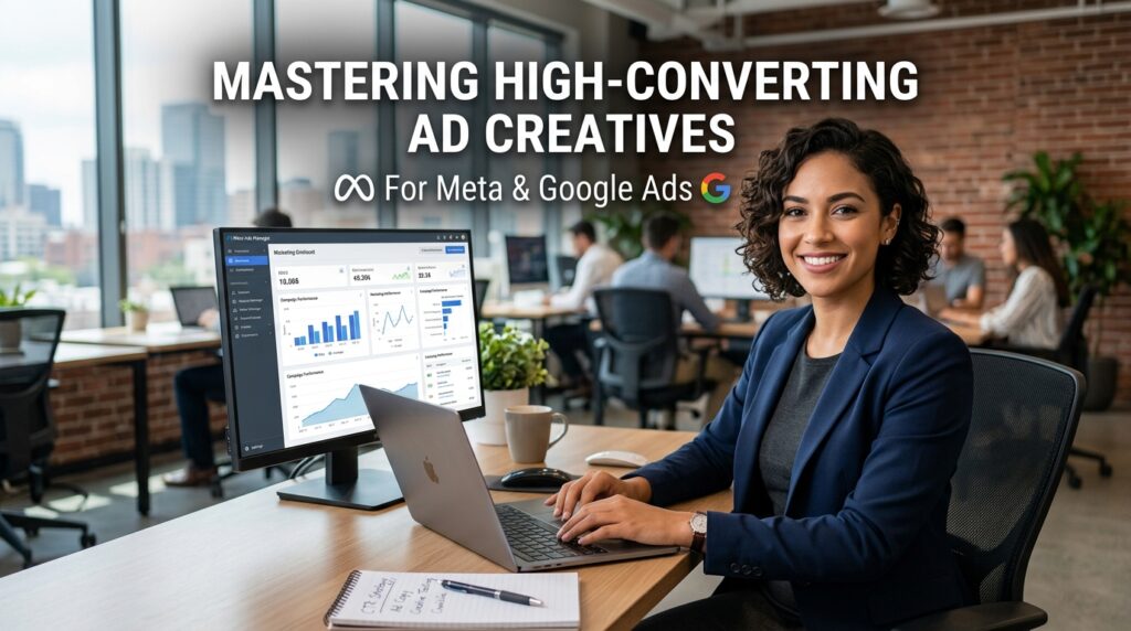 High-converting ad creatives for Meta and Google Ads to improve CTR and conversions