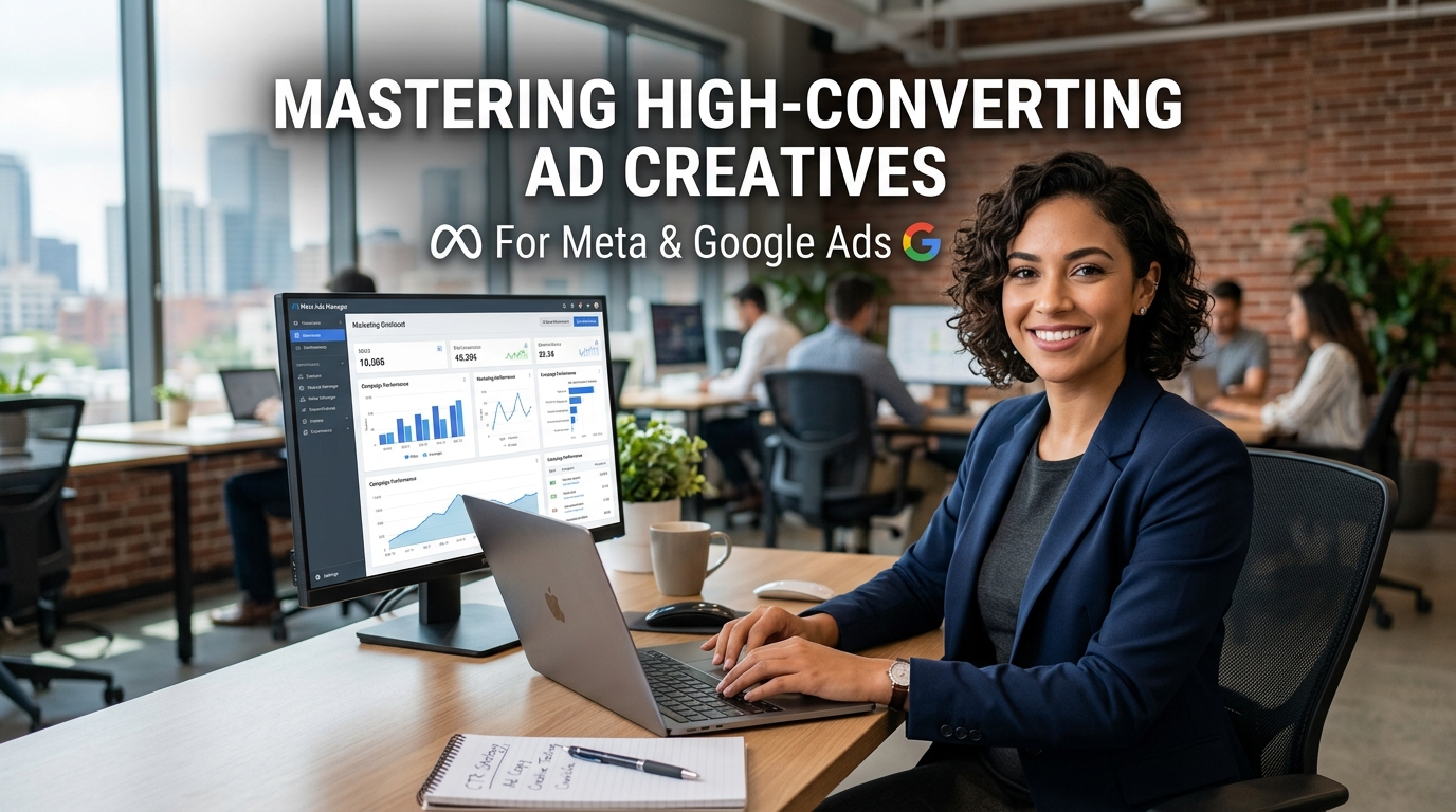 High-converting ad creatives for Meta and Google Ads to improve CTR and conversions